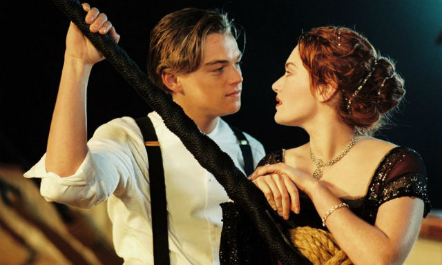 Leonardo DiCaprio and Kate Winslet in 'Titanic'