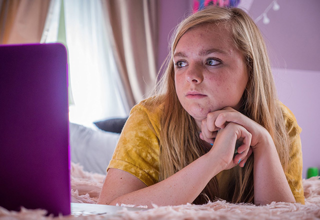 Elsie Fisher in a still from the movie Eighth Grade