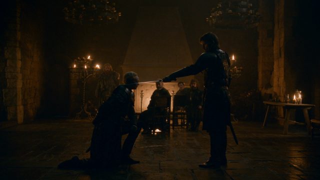 Game Of Thrones knighting 