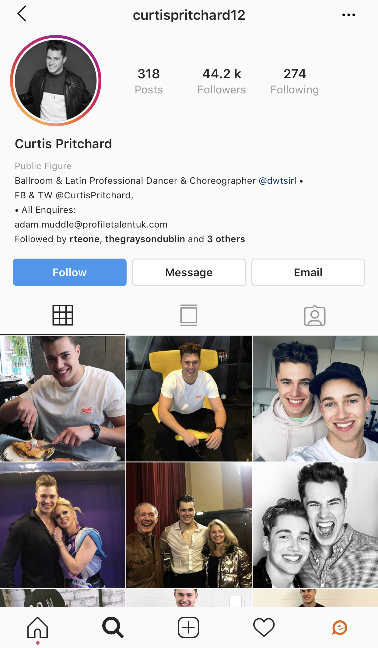 Curtis Love Island 2019 Instagram