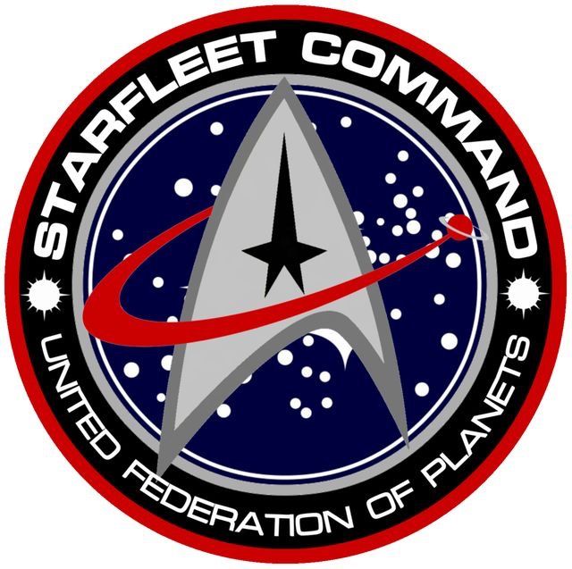Star Trek Starfleet Command Logo Circle Cut Vinyl Bumper Sticker Decal StarTrek 