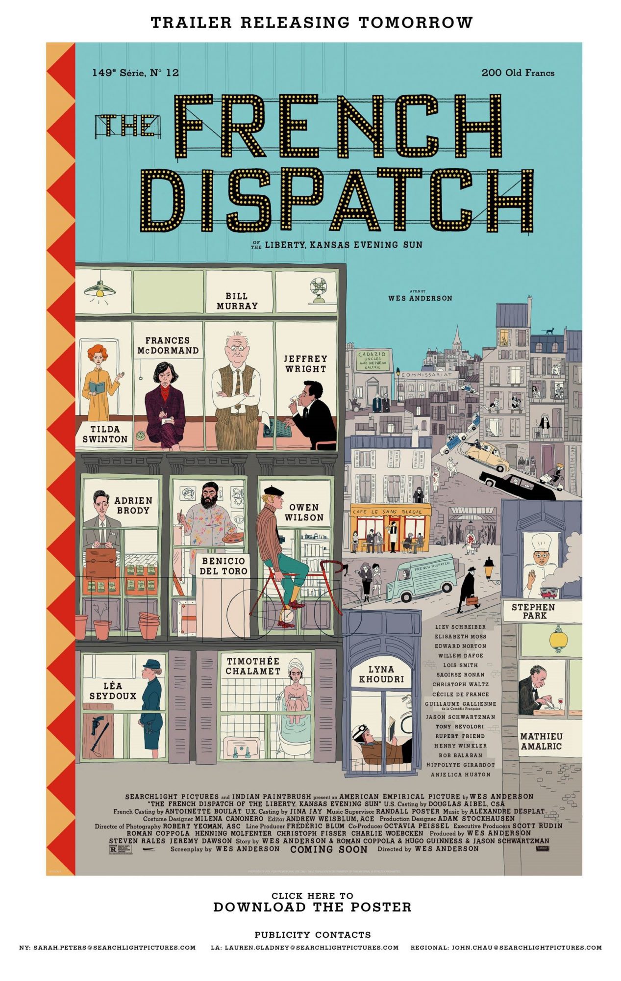 The French Dispatch poster