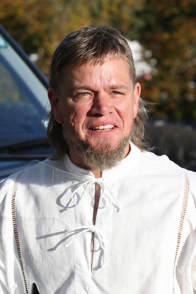 CAHIR, IRELAND - SEPTEMBER 29: Matt Damon arrives on set to film 'The Last Duel' at on September 29, 2020 in Cahir, Co.Tipperary. (Photo by Debbie Hickey/GC Images)